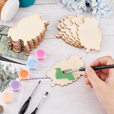 Unfinished Wood Pieces DIY-WH0430-025G-1