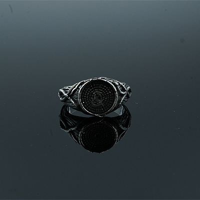 Vintage 304 Stainless Steel Finger Rings for Men WG5271E-01-1