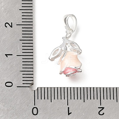 Brass Pave Clear Cubic Zirconia Pendants KK-CBA15EE-02P-1