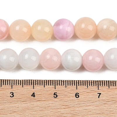 Natural Green Jade Beads Strands G-G757-03-10mm-1