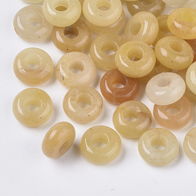 Natural Topaz Jade European Beads G-Q503-15-1