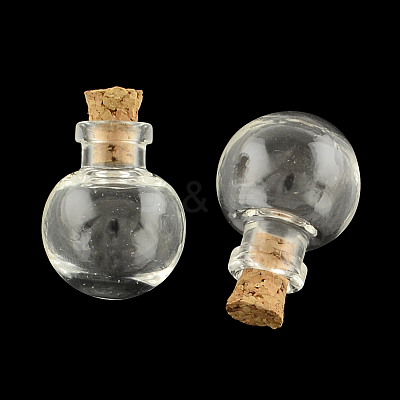 Round Glass Bottle for Bead Containers X1-AJEW-R045-01-1