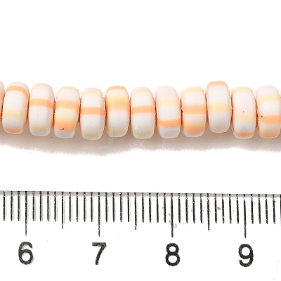 Polymer Clay Beads Strands CLAY-H006-02F-1