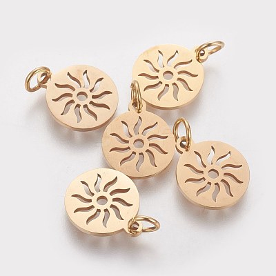 PVD Vacuum Plating 304 Stainless Steel Pendants X-STAS-Q201-T449G-1