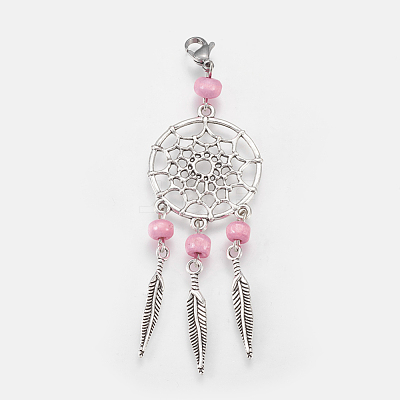 Tibetan Style Alloy Big Pendants HJEW-JM00181-06-1