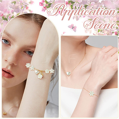 500Pcs 5 Styles ABS Imitation Pearl Beads OACR-PA0001-02-1