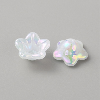Opaque Acrylic Bead Caps SACR-TAC0007-02E-1