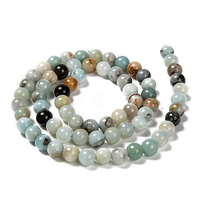 Natural Flower Amazonite Beads X-Z26N5018-1