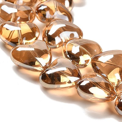 Electroplate Glass Beads Strands EGLA-B008-01A-PL03-1