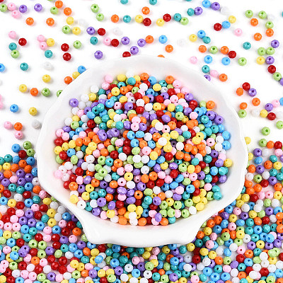 Opaque Colours Glass Seed Beads SEED-N007-19B-1