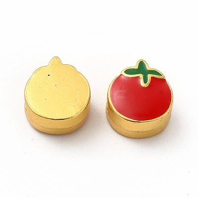 Rack Plating Alloy Enamel Beads PALLOY-A001-06MG-01-1