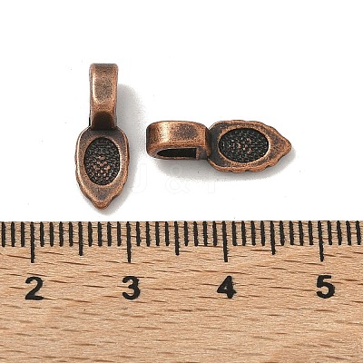 Tibetan Style Pendant Bails X-RAB3357Y-1