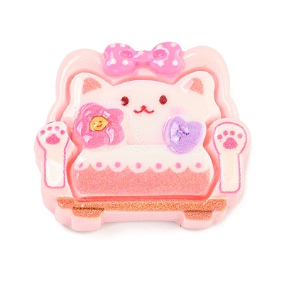 Bedroom Theme Opaque Resin Animal Furniture Decoden Cabochons RESI-M042-02B-1