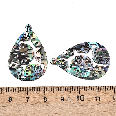 Acrylic Shell Pendants OACR-B039-03-1