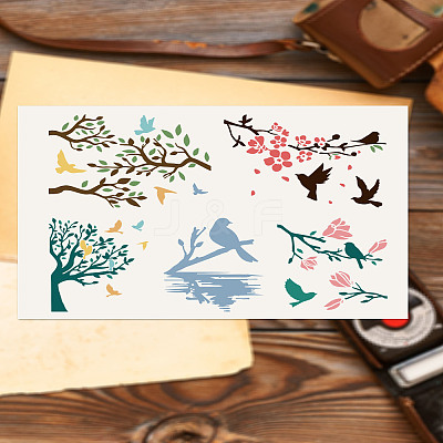 Self-Adhesive Silk Screen Printing Stencil X1-DIY-WH0338-290-1
