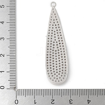 Brass Micro Pave Cubic Zirconia Pendants KK-P290-59P-1