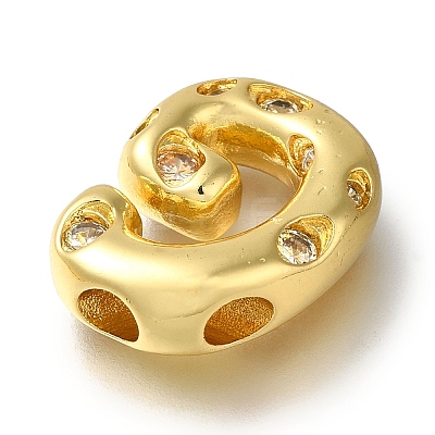 Brass with Cubic Zirconia Pendants KK-Q818-03G-G-1