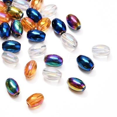 8 Strand 4 Colors Electroplate Glass Beads Strands EGLA-YW0001-37-1