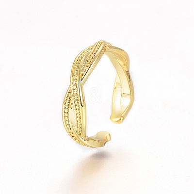 Brass Cuff Toe Rings RJEW-G100-14G-1