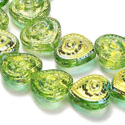 Electroplate Baking Paint Glass Beads Strands EGLA-K061-13A-AB10-1