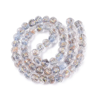Handmade Foil Glass Beads FOIL-Q001-02D-1