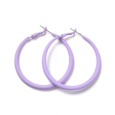 Alloy Big Hoop Earrings EJEW-M201-01A-1