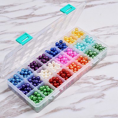 840Pcs 12 Colors Imitation Pearl Acrylic Beads sgOACR-SZ0001-14-1