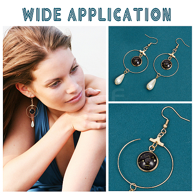 DIY Blank Dome Earring Jerwelry Kit DIY-UN0004-78-1