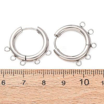 304 Stainless Steel Hoop Earring Findings STAS-D183-02G-P-1