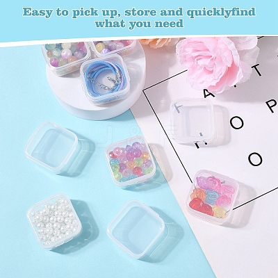 Transparent Plastic Bead Containers CON-YW0001-04-1