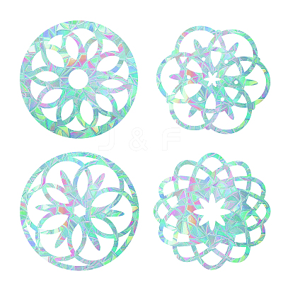 Waterproof PVC Colored Laser Stained Window Film Adhesive Stickers DIY-WH0256-053-1