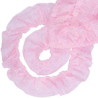 10 Yards Polyester Lace Ribbon OCOR-GF0006-25C-1