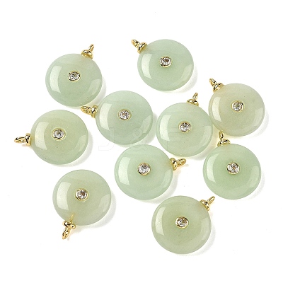 Dyed Natural White Jade Pendants G-H328-08G-A11-1