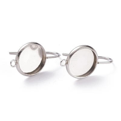 Tarnish Resistant 304 Stainless Steel Earring Settings LS-STAS-O141-01P-1