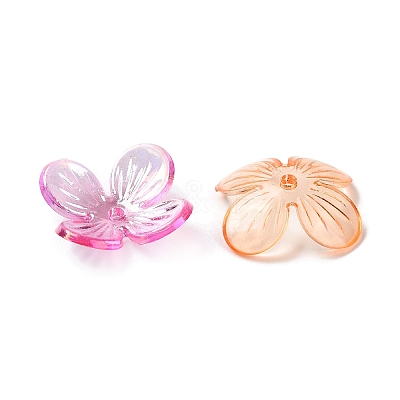 Transparent Acrylic Beads Caps X-SACR-A006-11-1