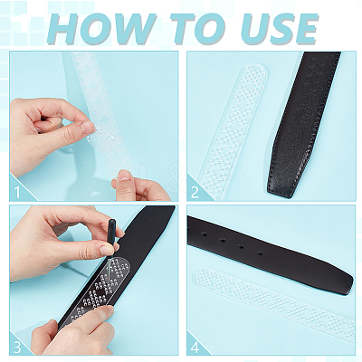 4Pcs Acrylic Belt Templates AJEW-WH0270-488A-1