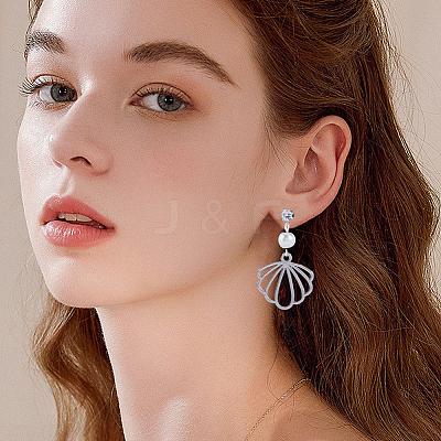30Pcs 3 Styles Clear Cubic Zirconia Stud Earring Findings EJEW-BBC0001-28-1
