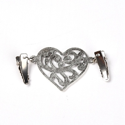 Vintage Alloy Sweater Clips JEWB-WH0009-89AS-1