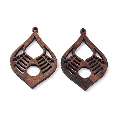Walnut Wood Laser Cut Pendants WOOD-Q051-04D-1