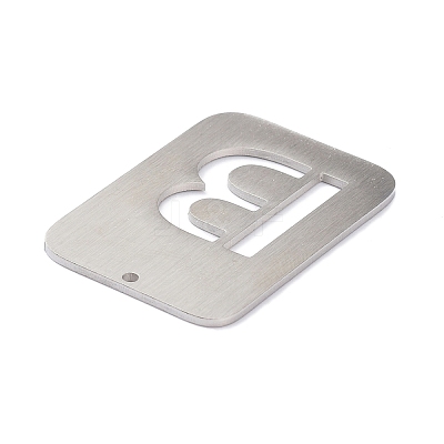 Non-Tarnish 304 Stainless Steel Pendants STAS-K216-49B-P-1
