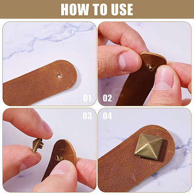 168 Sets 7 Styles Alloy Rivets Nails Set FIND-CA0010-77AB-1