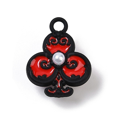 Spray Painted Alloy Pendants PALLOY-S038-08B-1
