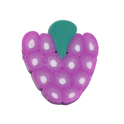 100Pcs Handmade Polymer Clay Fruit Theme Beads CLAY-YW0001-10-1