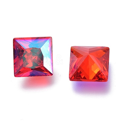 Cubic Zirconia Pointed Back Cabochons ZIRC-H108-09A-227SI-1