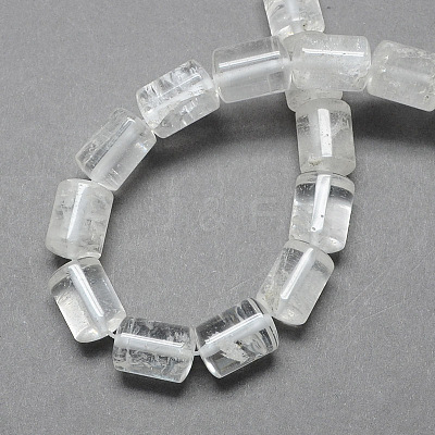 Natural Quartz Crystal Column Beads Strands X-G-S115-18-1