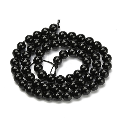 Grade A Natural Tourmaline Round Bead Strands G-L417-10-6mm-1
