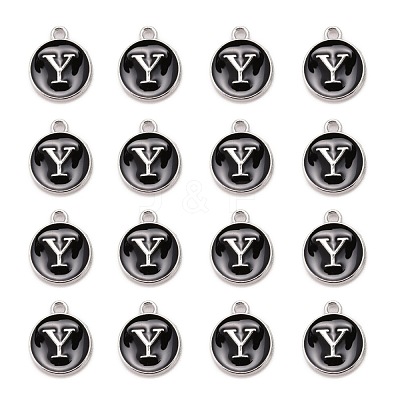 Platinum Plated Alloy Charms ENAM-S118-02Y-P-1