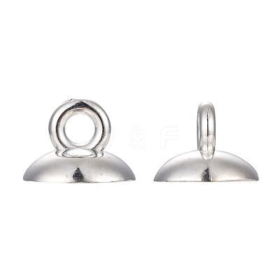 Plastic Bead Cap Pendant Bails KY-K003-02A-1