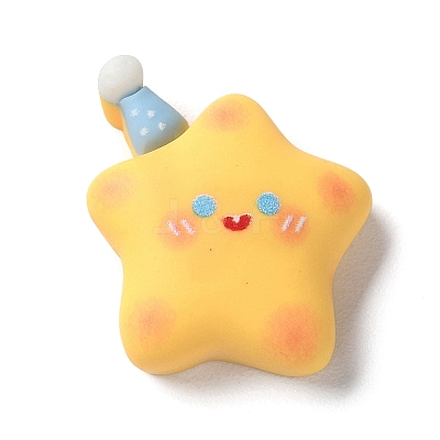 Opaque Resin Cabochons RESI-G079-01D-1