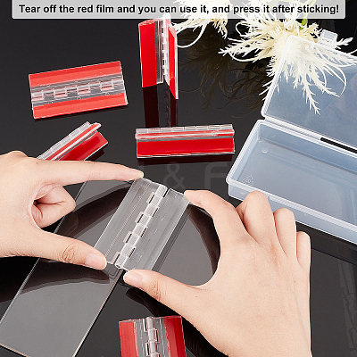 Acrylic Self Adhesive Hinge FIND-WH0096-28D-1